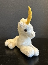 Vintage R. Dakin  Co 1979 White Unicorn Plush Stuffed Animal 9.5  