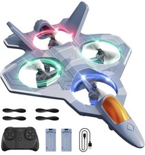 4DRC V50 RC Flugzeug mit 2 Startmodi, Beleuchtung, 360° Flip, Headless Modus