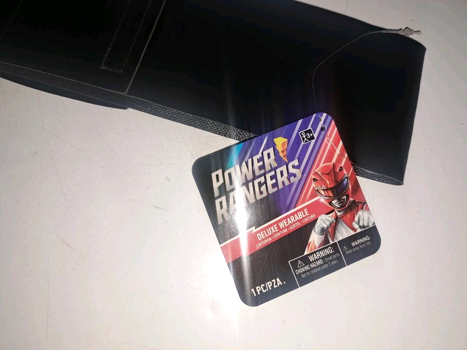 Power Rangers Clásico Deluxe Cinturón Ajustable Jóvenes Niños 28" Rojo Ranger MMPR NUEVO Foto 4 de 4