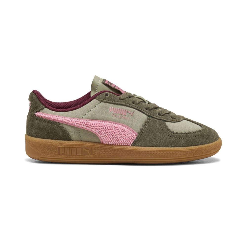 PUMA Palermo Gentle Meld Lace Up  Womens Green Sneakers Casual Shoes 40257102