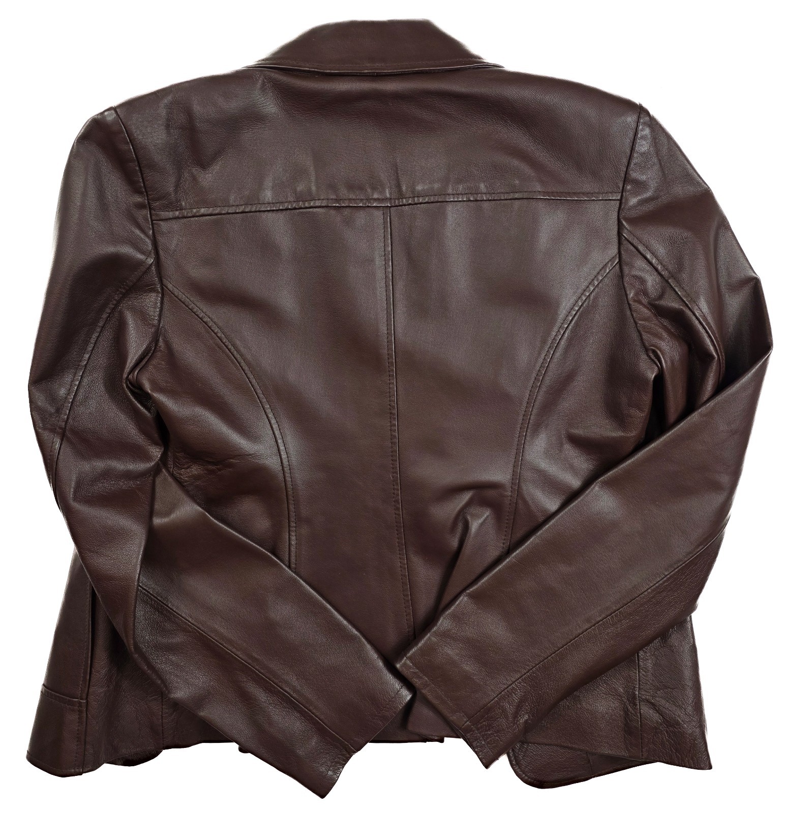 Guess Brown Front Button Side Pockets Leather Bla… - image 2
