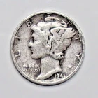 1941 D Mercury Dime 90% Silver U.S. Coin
