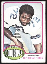 Ed "Too Tall" Jones, 1976 Topps, #427, Dallas Cowboys, RC