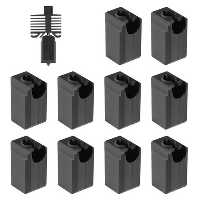 10Pcs Silicone Sock Compatible with Bambu Lab X1 X1C P1P P1S Carbon Extruder Hot