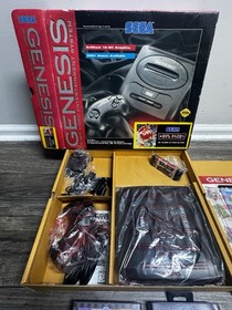Sega Genesis Sports System - Complete CIB NFL Football 95 Console Lot