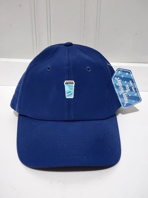 Caribou Coffee Hat Cap Strap Back Blue Baseball Embroidered  display picture 2