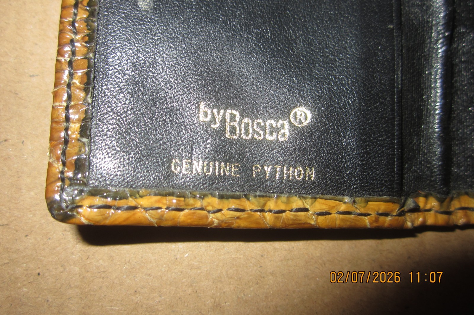 Vintage Bosca Python key case - image 4