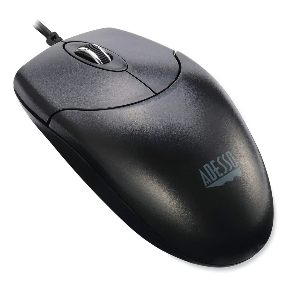 Adesso IMOUSEM6TAA Full Sized Left/Right Hand Use USB Desktop Mouse - Black New - Image 2 of 4
