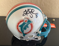 Keith Jackson Signed Autographed Riddell MIAMI DOLPHINS Mini Helmet