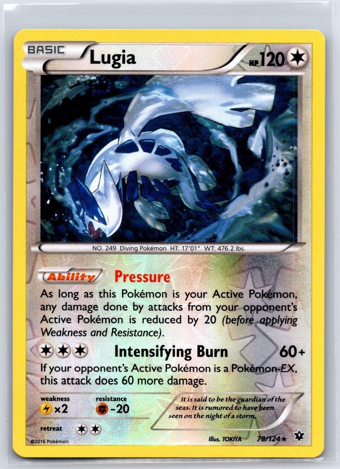 Lugia 78/124 Rare Fates Collide Pokemon Reverse Holo NM/M 513e-29