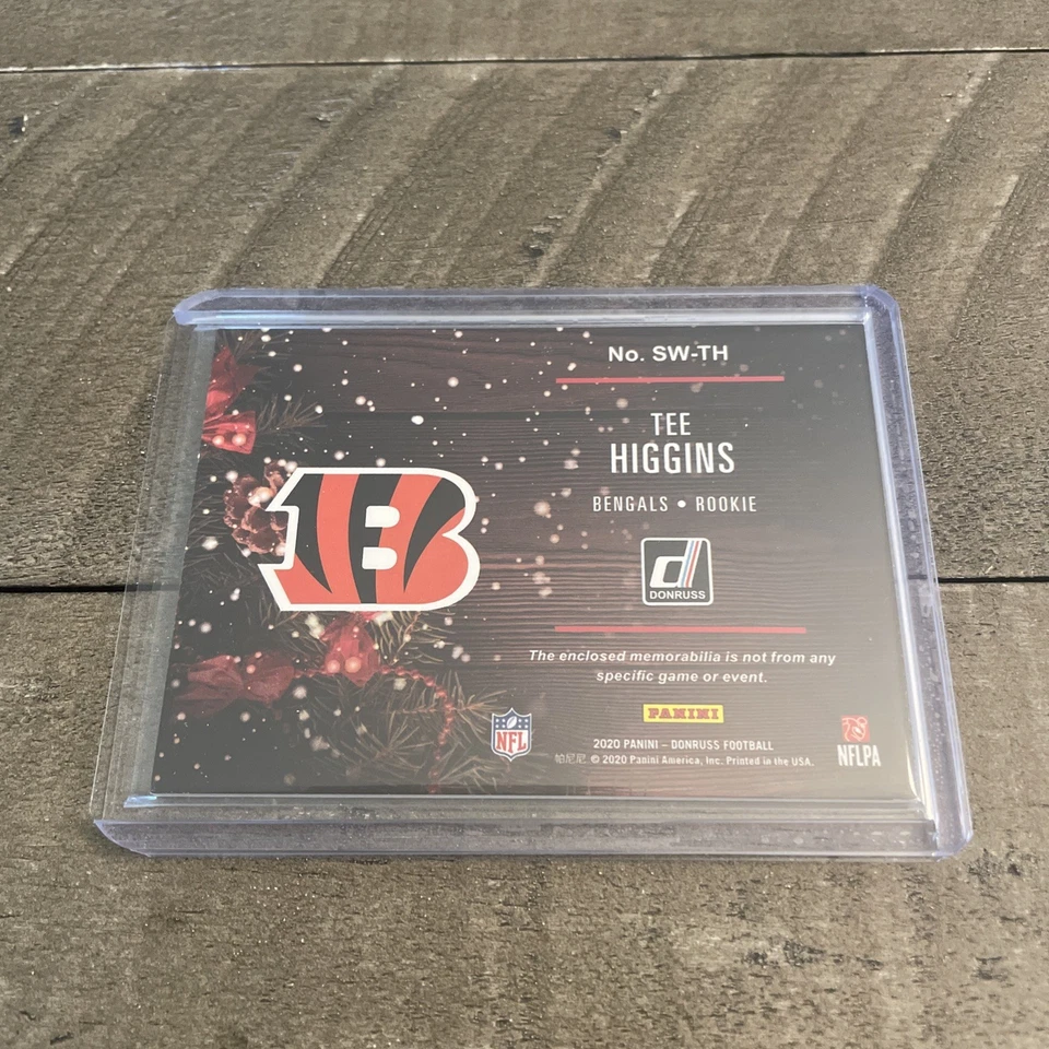 2020 Panini Donruss - Rookie Holiday Sweaters Tee Higgins #SW-TH (MEM, RC) - Image 2 of 2