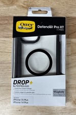 OtterBox Defender Pro XT MagSafe Case for iPhone 15 Plus/14 Plus Dark Side Clear
