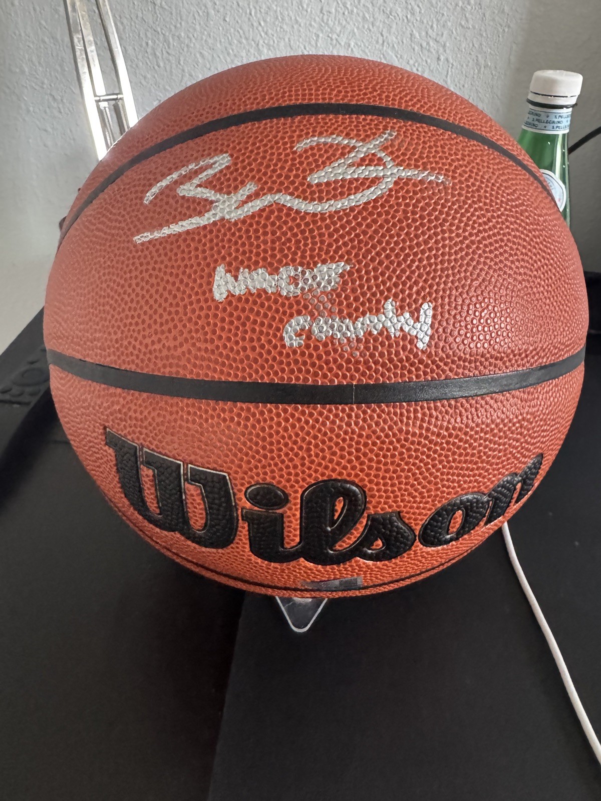 Dwyane Wade Miami Heat Signed Wilson Authentic Series Basketball w/WADE COUNTY