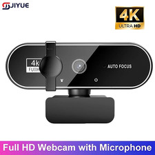 4K Webcam Video Camera 2K Autofocus Streaming Web Cam With Microphone Full HD 10