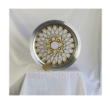 1 Pc Only Rota Os Mesh Wheels 15x8 Pcd4x100 Offset20 Hb67.1 Gold With Poli...