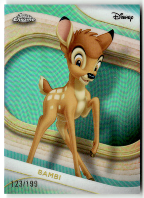 Topps Disney Chrome 2025 No. 7 Bambi Teal Refractor 123/199