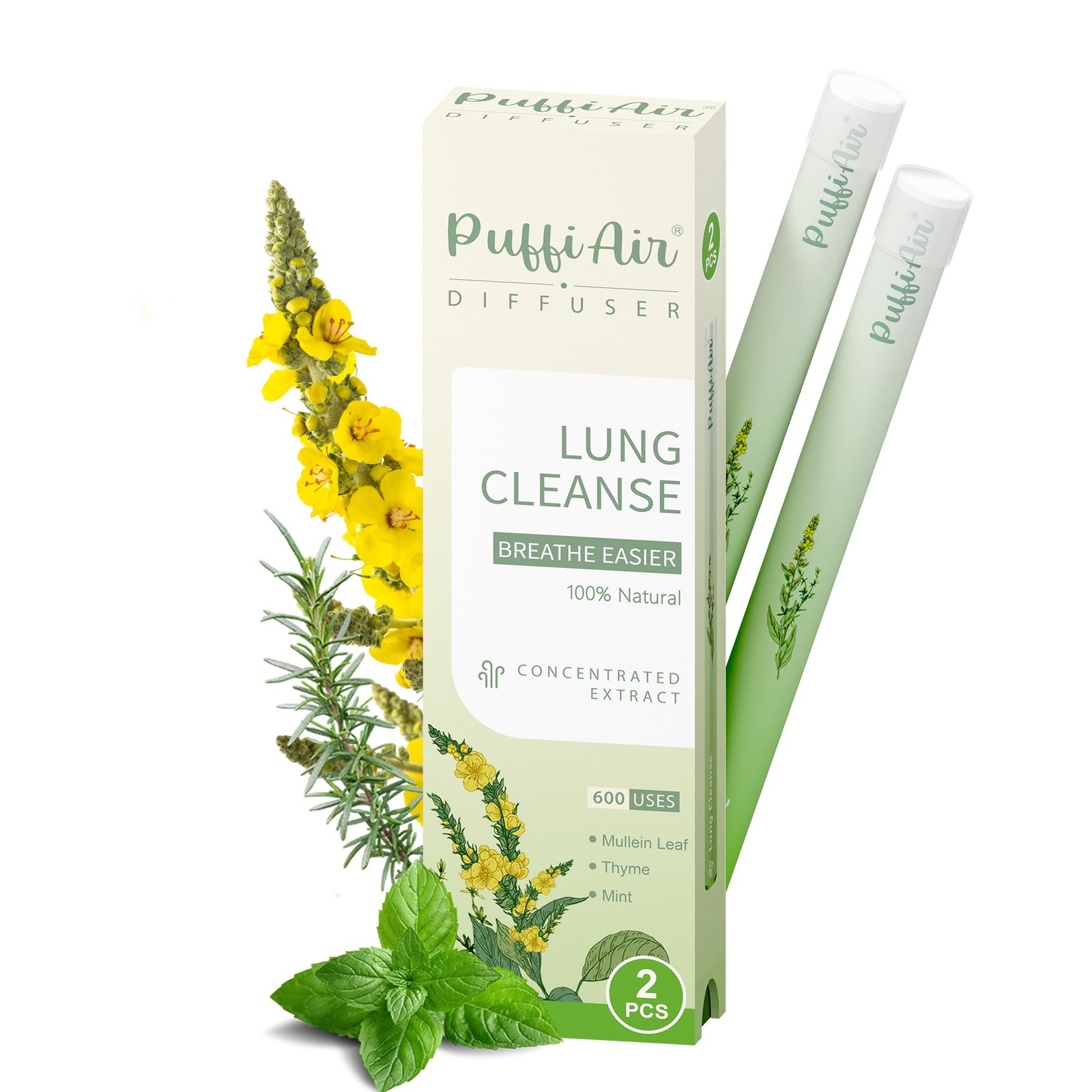 Herbal Diffuser Pen, Lung Cleanse Diffuser with M… - image 1