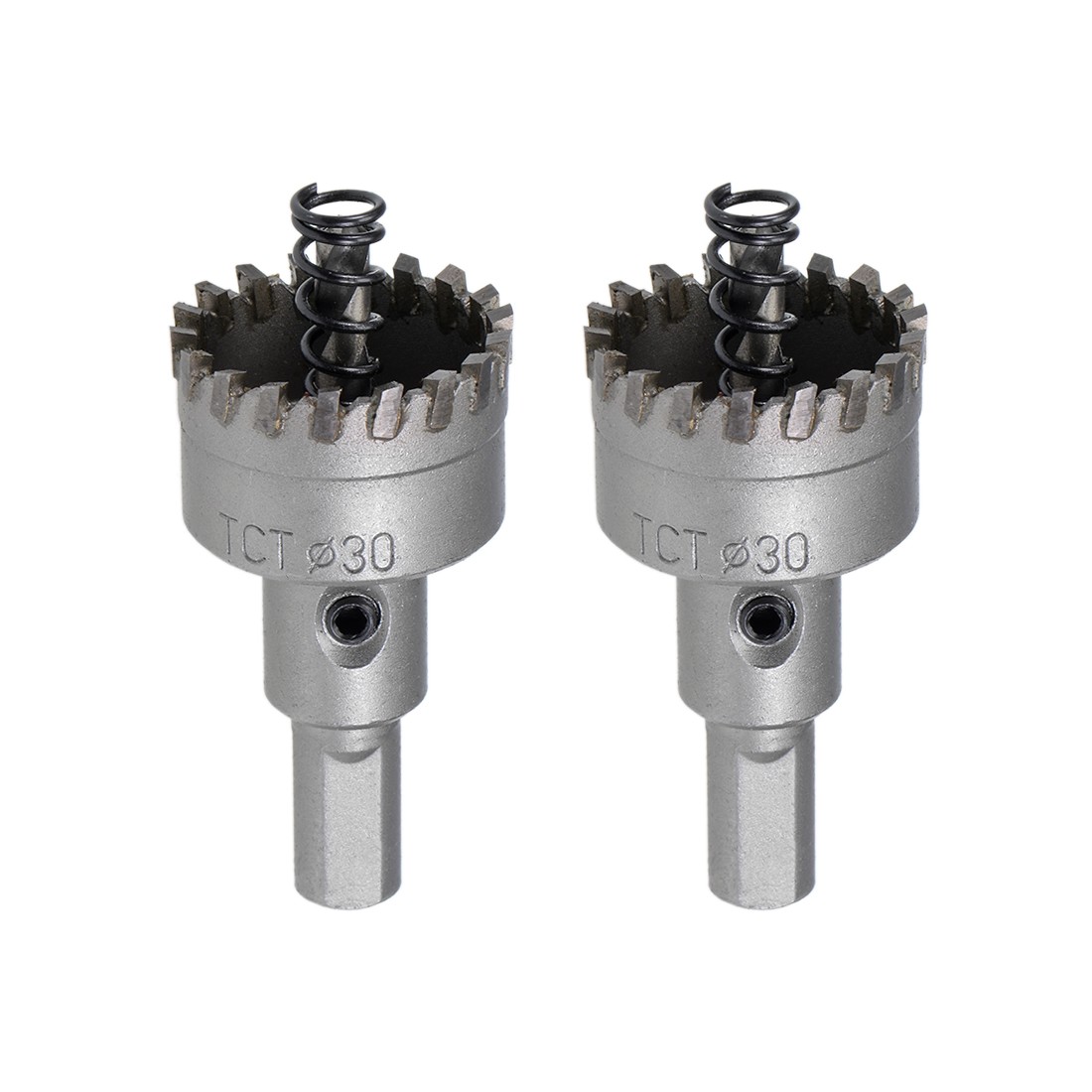 30mm Hole Saw Cutter High Density Carbide Teeth for Stainless Steel Metal 2 Pcs