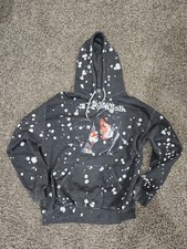 My Chemical Romance Band Hoodie Mens Large Gray Paint Splatter Pattern