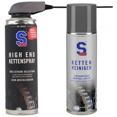 S100 High End Kettenspray 2385 300ml + S100 Kettenreiniger 2360 300ml