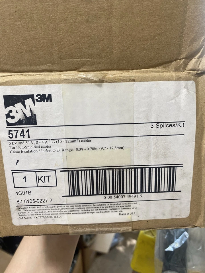 Kits de empalme de cable 3M 5741 caja de 3 kits (733) Foto 2 de 2