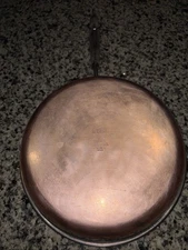 Revere Ware 10" Inch  Copper Clad Bottom Skillet Sauté Frying Pan W/o Lid Vtg