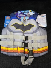 SwimWays DC Batman Child Life Jacket 33-55 lbs US Coast Guard Approved New