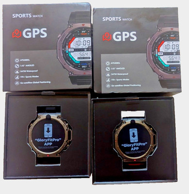 2 Mivrass GPS Sports Smartwatches. Brand new, never used, in original boxes.