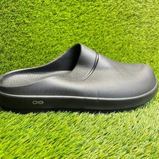 OOFOS OOcloog Clog Mens Size 14 Black Beach Outdoor Slip On Recovery Sandals