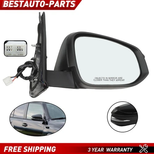 For 2014-18 Toyota 4 Runner with Signal Lamp Mirror Passenger Right Side Heated