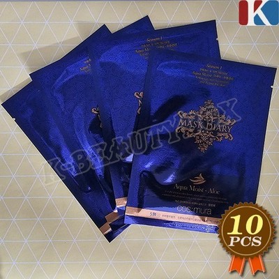 COSMURA Mask Diary Auqa Moist Aloe Mask Sheet 10pcs Made in korea EXP: May-2026