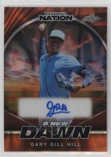 2025 Leaf Baseball Nation New Dawn Orange Lava 1/4 Gary Gill Hill Auto 0u66
