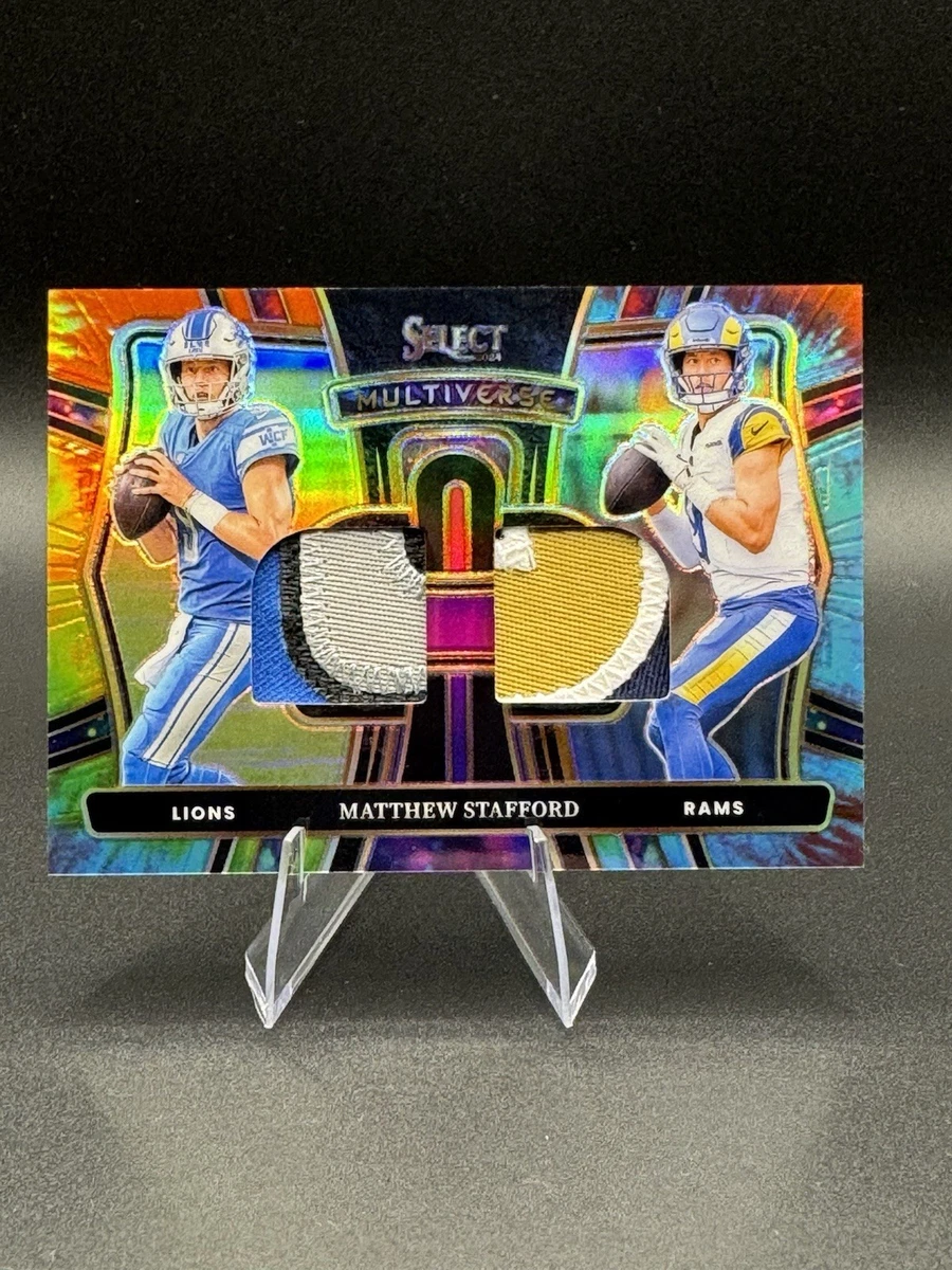 Panini Matthew Stafford Memorabilia Football Sports Trading Cards