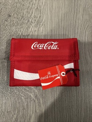 Vintage Coca-Cola Soft Bifold Wallet w/Photo Sleaves 5''x 3 1/2'' 1987
