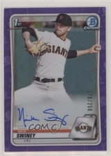2020 Bowman Draft Chrome Picks Purple Refractor 178/250 Nick Swiney Auto 0l44