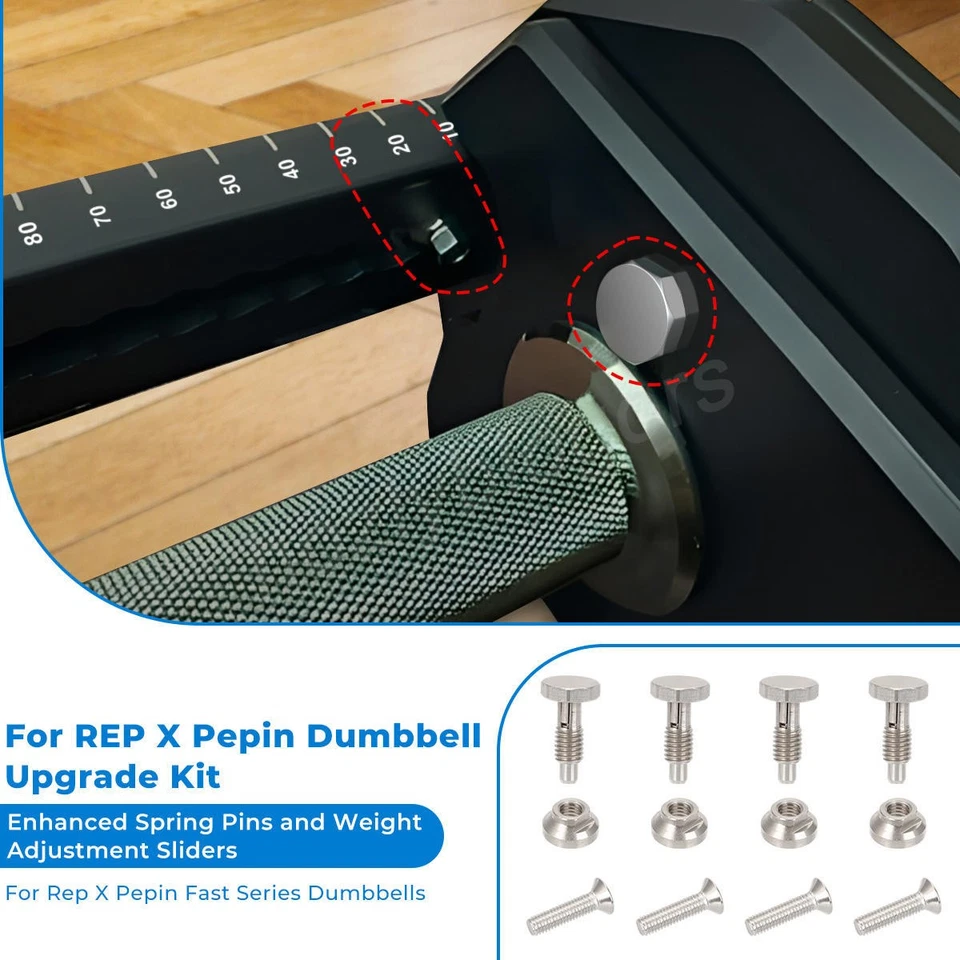 For REP X PEPIN Dumbbells Spring Pins Weight Adjustment Slider Upgrade Parts Kit - Image 3 of 4