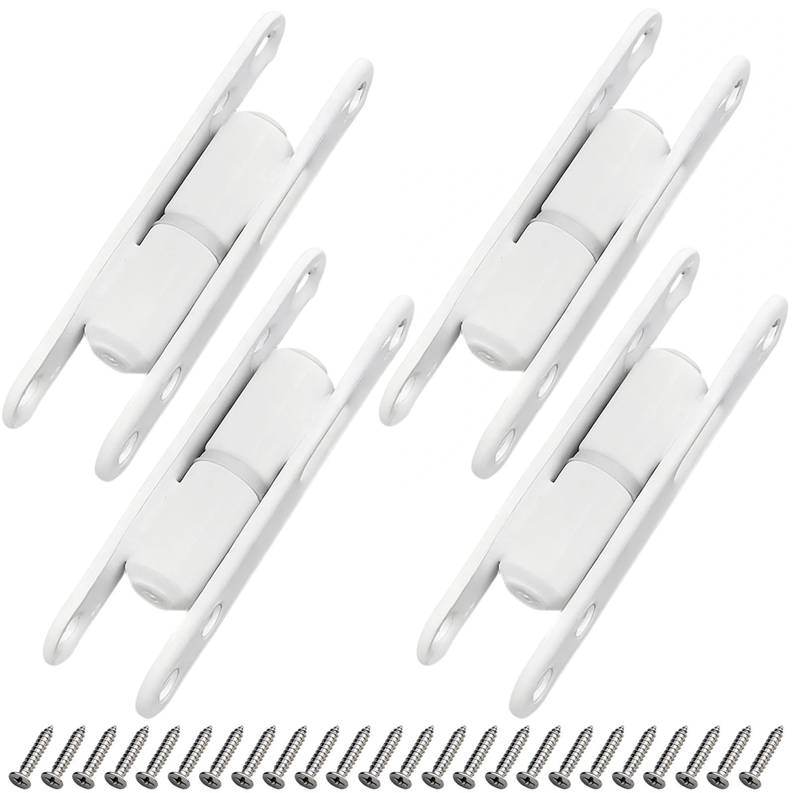 Charnières de porte et fenêtre en métal blanc avec pivot fluide anti-affaissement