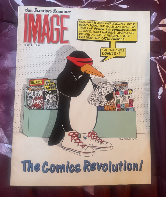 SAN FRANCISCO EXAMINER, IMAGE. THE COMICS REVOLUTION!  June 7, 1992.