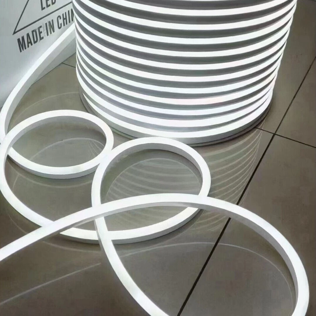 50ft 12V LED Neon Rope Light Strip Waterproof Flexible Building Bar Party Decor