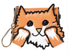 Louis Vuitton Epi Grace Coddington Catogram Calfskin Cat Card Holder Orange Rare Louis Vuitton Epi Grace Coddington Catogram Calfskin Cat Card Holder Orange Rare