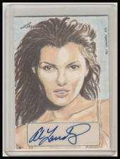 2013 Leaf Pop Century Sketch Autographs #AL1 Ali Landry #1/1 Wu Wei artist 066-N
