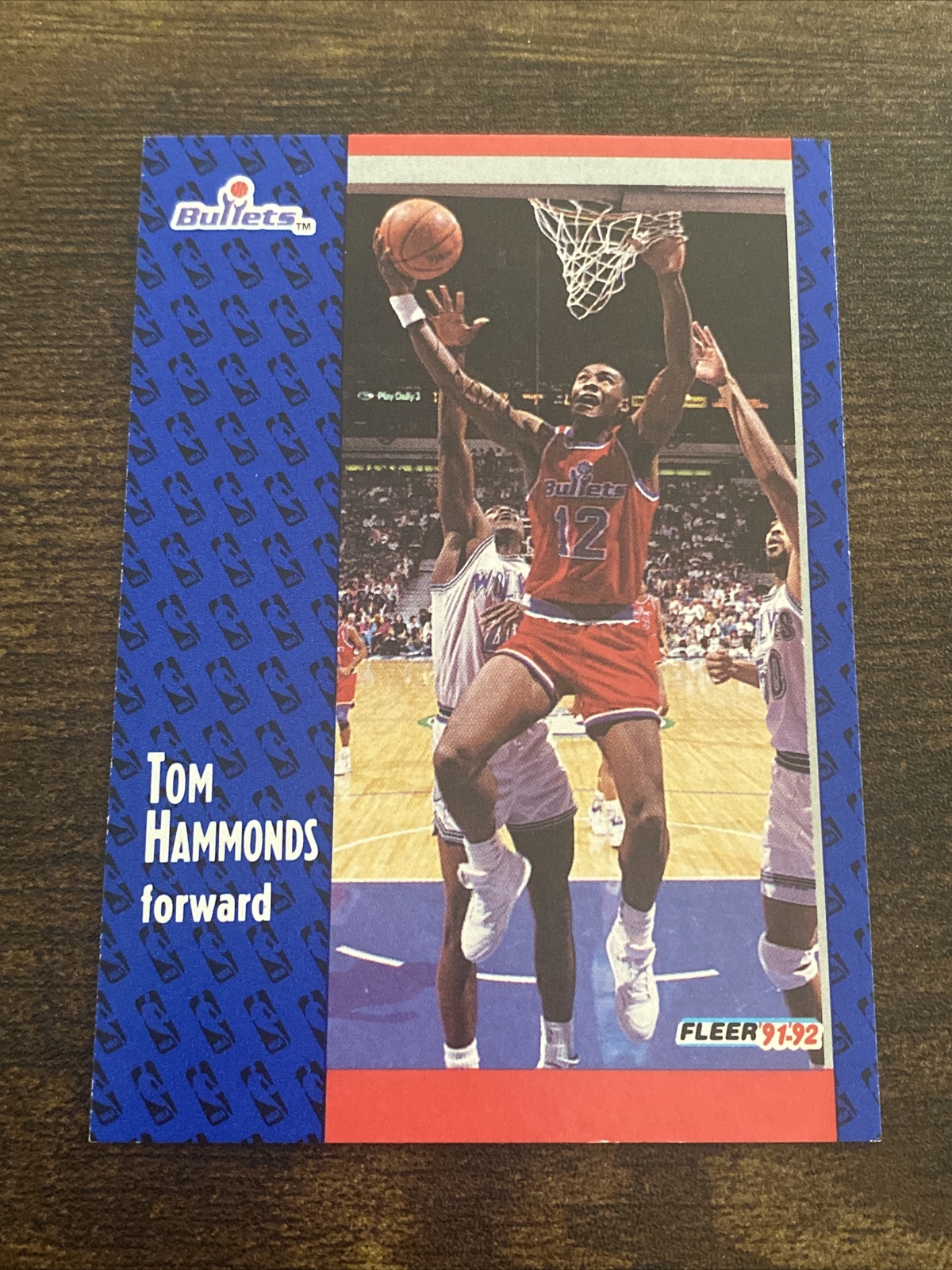 1991-92 Fleer Tom Hammonds Washington Bullets #368 L3976*