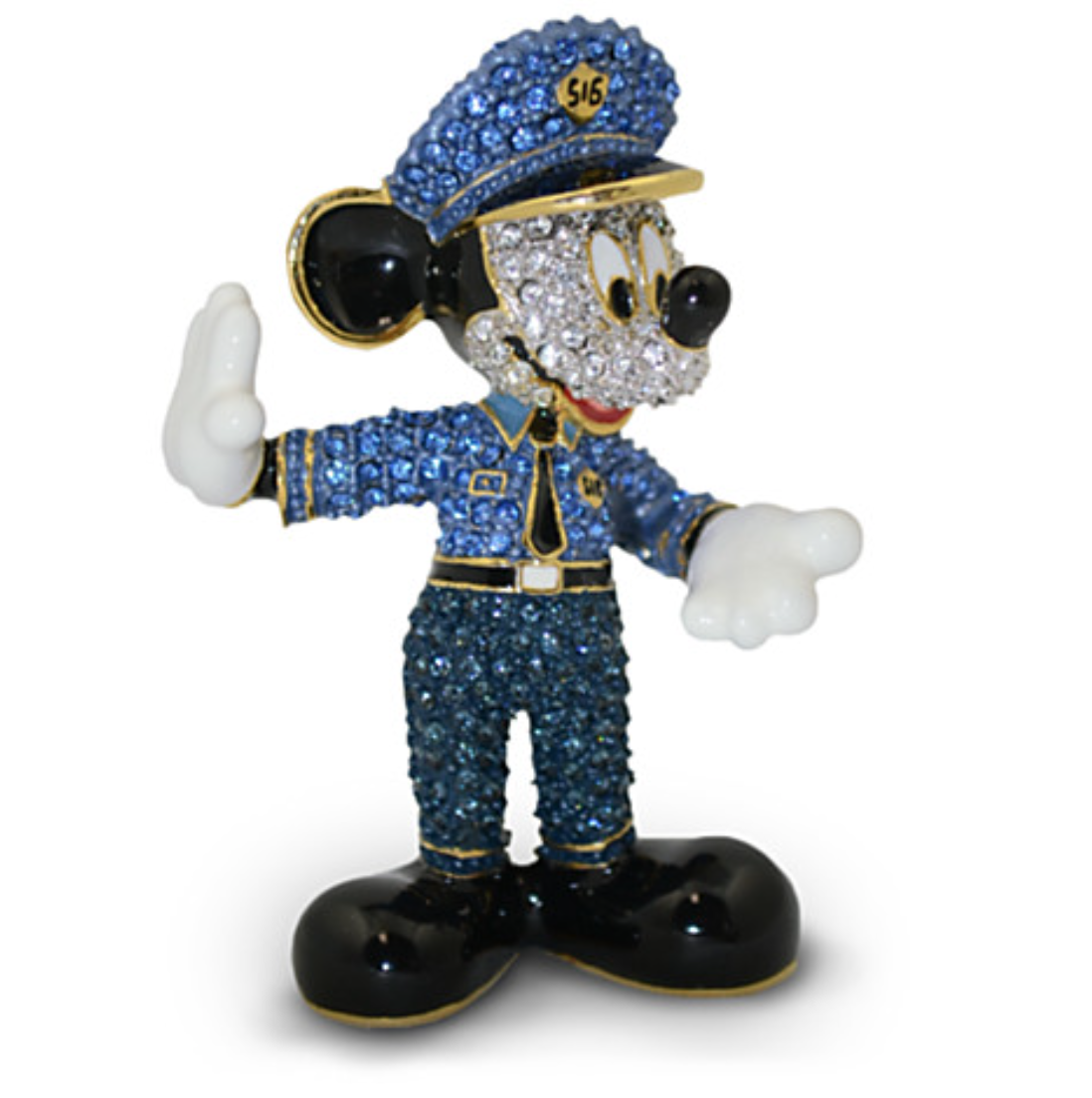 New Disney Arribas Brothers Swarovski® Crystal Policeman Mickey