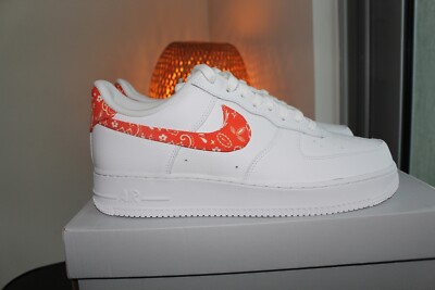 Nike Air Force 1 Low Orange Paisley Size 11 Womens / 9.5 Men's