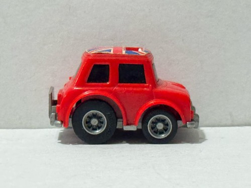 Vintage Choro Q Red Classic Mini Cooper Coupre UK British Flag Japan Union Jack - Picture 6 of 10