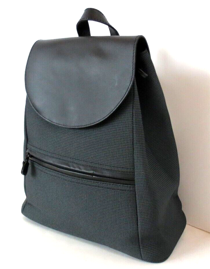 Vintage LL Bean Boat & Tote Bag - Rare Wool & Pebbled Leather Backpack Vintage Ll Bean Leather Tote - Etsy main image 3