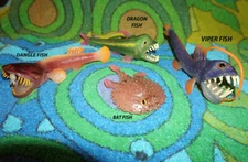 Deep Sea Fish Replicas - Glow-in-the-Dark Realistic PVC AAA