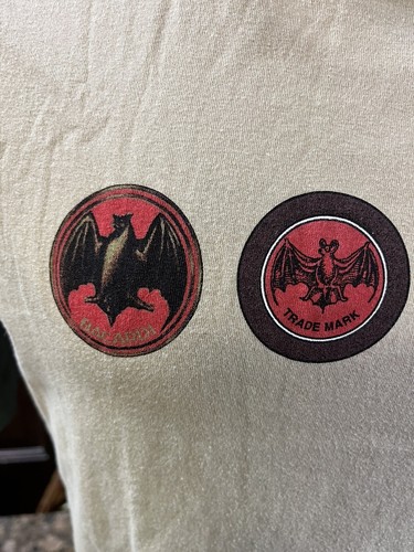 Camiseta Bacardi Go Together 150 Años Bronceada, Beige, Adulto Talla XL Fruit Bat Logo - Imagen 5 de 9