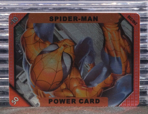 Spider-Man 2001 Marvel Recharge CCG Inaugural Edt. Power Card #240 Foil SP MCU