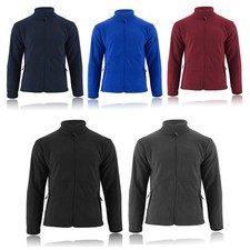 Men Work Fleece Jacket Full Zip Up Outdoor Warm Hooded Anti Pill Coat Top Pocket